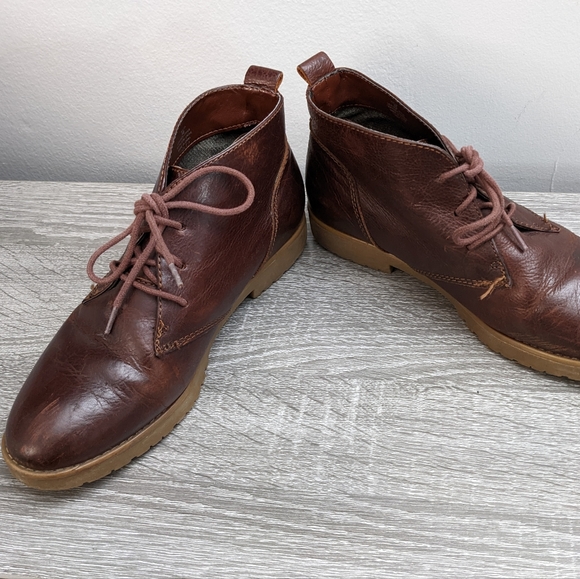 Ralph Lauren Brown Leather Ankle Boots - Picture 3 of 3